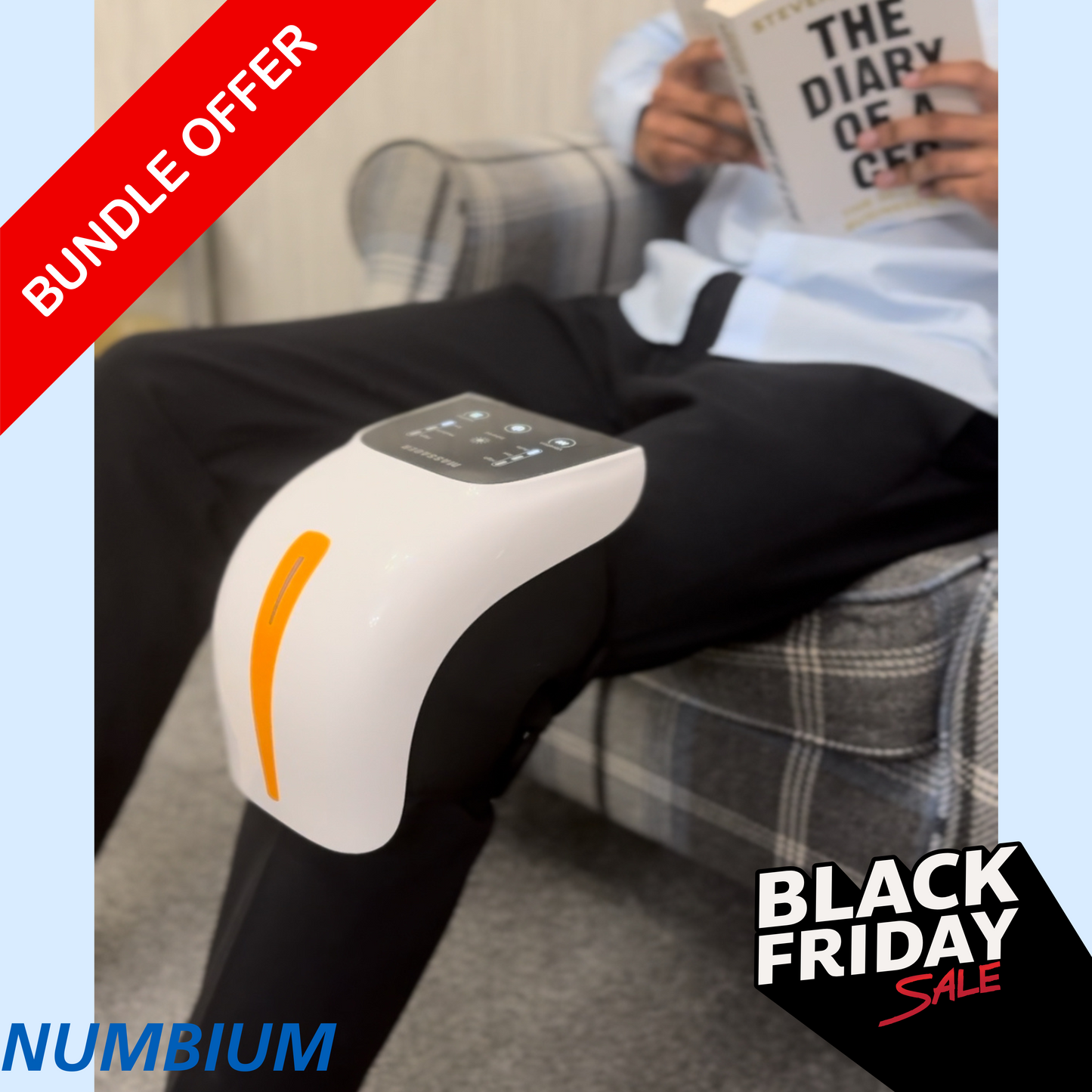 Numbium Triple Therapy Infared Knee Massager